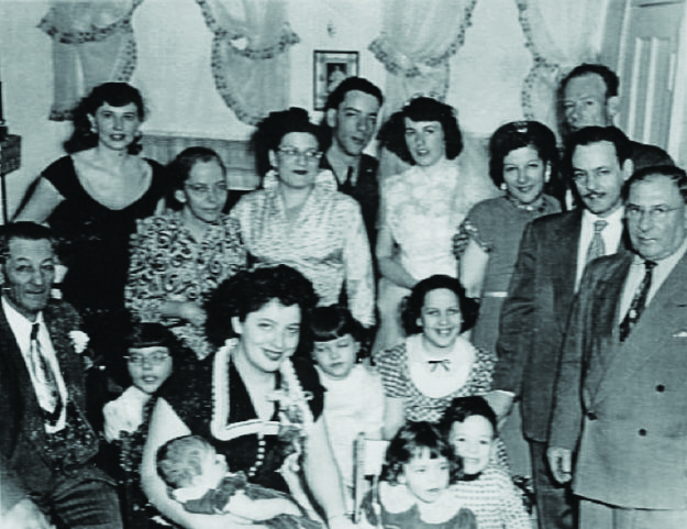 Giordano family picture on the day of Uncle Ralph and Aunt Jeanette’s wedding
